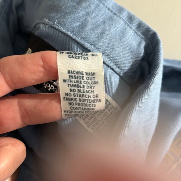 Bulwark Button Down Protective Apparel Men Size XL Blue Flame Resistant Shirt* - Picture 4 of 13